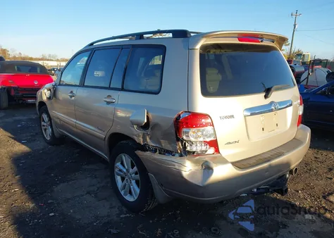2006 Toyota Highlander Hybrid Limited V6 z USA, uszkodzony, nr VIN JTEEW21AX60021756